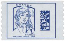 1216A Timbre adhésif Marianne Ciappa Europe bleu foncé émis en carnet 2016