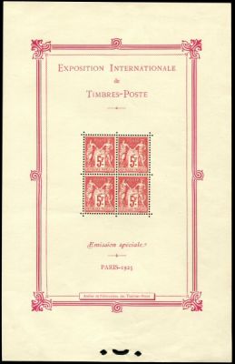 1925 - France BF_1 Exposition philat�lique internationale de Paris