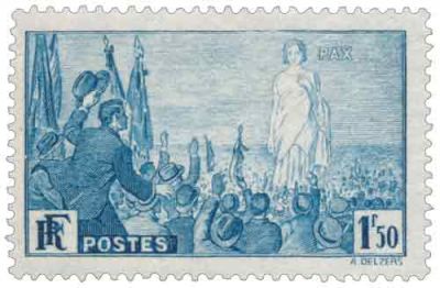 1936 - France 328 Rassemblement universel pour la paix � Paris