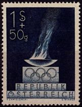 1948 - Autriche timbre n° 696 - Jeux olympiques d\'été - 1948 Londres