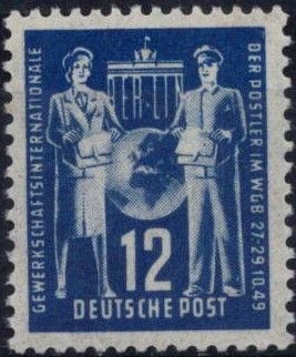 1949 - Allemagne DDR B1/C1 - Journ�e syndicale internationale des postiers