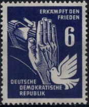 1950 - Allemagne DDR 28/31 - Lutte pour la paix