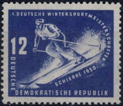 1950 - Allemagne DDR 3/4 - 1ers championats sportifs d\'hiver � Schierke