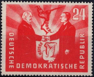 1951 - Allemagne DDR 36/37 - Visite du pr�sident polonais Bierut