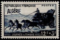 1952 - Alg&eacute;rie Timbre n&deg; 294 - Journ&eacute;e du timbre - Diligence