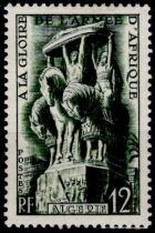 1952 - Alg&eacute;rie Timbre n&deg; 295 - Congr&egrave;s des sous-officiers de r&eacute;serve &agrave; Alger