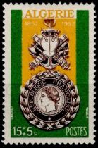 1952 - Alg&eacute;rie Timbre n&deg; 296 - Centenaire de la m&eacute;daille militaire