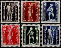 1952 - Alg&eacute;rie Timbres n&deg; 288/293 - Statues