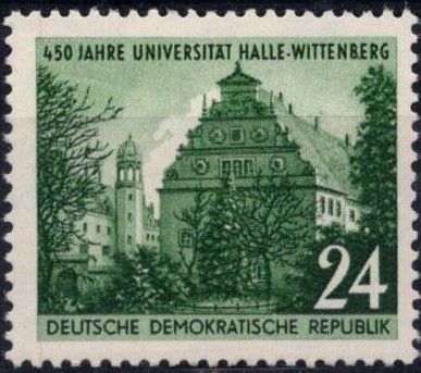 1952 - Allemagne DDR 74 - 450 e anniversaire de l\'Universit� de Halle-Wittenberg