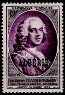 1953 - Alg�rie Timbre n� 303 - Journ�e du timbre