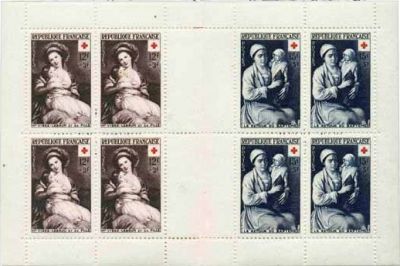 1953 - France  carnet n� 2002 - Croix-Rouge 