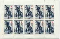 1955 - France  carnet n° 2004 - Sculptures - Au profit de la Croix-Rouge