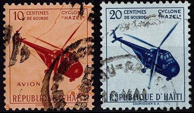 1955 - Haiti 360-361 - H�licopt�re