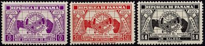 1955 - Panama 136-138 - Cinquantenaire du Rotary international