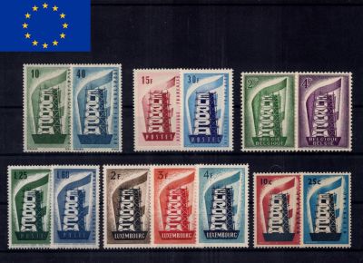 1956 - Europa - Ann�e compl�te de timbre