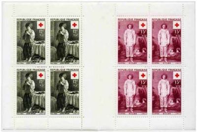 1956 - France  carnet n� 2005 - Tableaux - Au profit de la Croix-Rouge