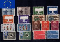 1957 - Europa - Année complète de timbres