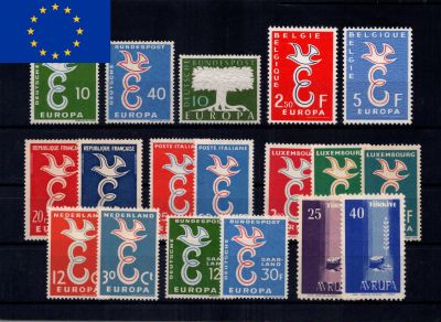 1958 - Europa Timbres - Ann�e compl�te