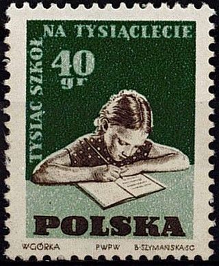 1959 - Pologne 995 - Mille �coles maternelles nouvelles pour le mill�naire de la Pologne