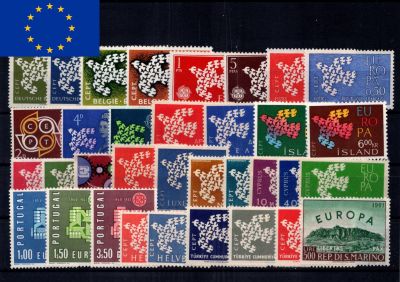 1961 - Europa Timbres - Ann�e compl�te
