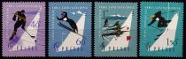 1961 - Pologne 1085/1088 - 1ères spartakiades d\'hiver des forces armées socialistes
