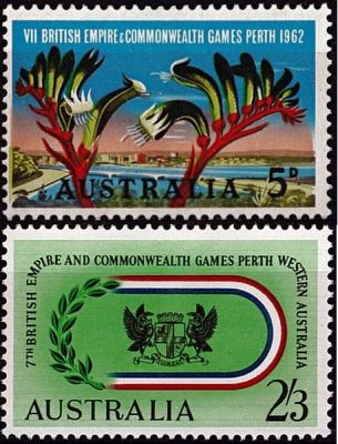1962 - Australie Timbres n� 282/283 - Sports