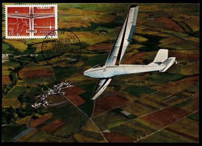 1962 - France Carte Maximum 1340 A1 - Transports - Planeur