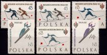 1962 - Pologne 1157/1162 - Championnats internationnaux de sports d\'hiver à Zakopane 
