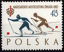 1962 - Pologne 1157/1162 - Championnats internationnaux de sports d\'hiver à Zakopane 