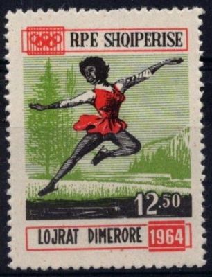 1963 - Albanie 667_670 - JO Hiver Innsbruck 1964pl�te 