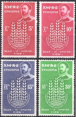 1963 - Ethiopie n� 408/411 - Campagne mondiale contre la faim