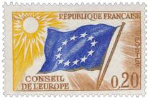 1963/71 - France Service 27_35 Conseil de l\'Europe - Drapeau du Conseil 