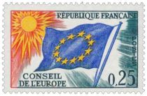 1963/71 - France Service 27_35 Conseil de l\'Europe - Drapeau du Conseil 