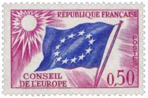 1963/71 - France Service 27_35 Conseil de l\'Europe - Drapeau du Conseil 