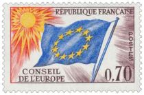 1963/71 - France Service 27_35 Conseil de l\'Europe - Drapeau du Conseil 