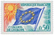1963/71 - France Service 27_35 Conseil de l\'Europe - Drapeau du Conseil 
