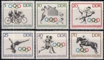 1964 - Allemagne DDR 736_741 - JO d\'été, Tokyo 1964
