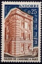 1965 - Andorre Fran&ccedil;ais Timbre n&deg; 174 - Maison d\'Andorre