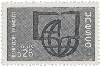 1966 - France Service 36_38 U.N.E.S.C.O. - Campagne de l\'alphab�tisation