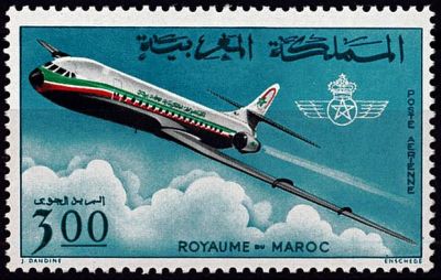 1966 - Maroc timbre n� PA 115 - Avion - Compagnie \ Royal Air Maroc\ 