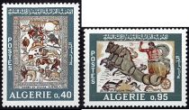 1968 - Algérie Timbre n° 479/480 - Archéologie - Mosaïques de l\'époque romaine