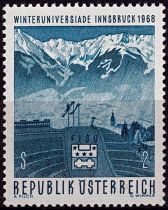 1968 - Autriche timbre n° 1090 - Universiades d\'hiver à Innsbruck - Compétition internationale universitaire multi-sports
