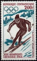 1968 - Centrafrique n° A57 - JO hiver - 1968 Grenoble