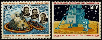 1969 - Cameroun n� A146/A147 - Espace - Apollo 11