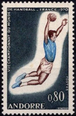 1970 - Andorre Fran�ais Timbre n� 201 - 7es championnats du monde de handball