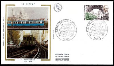 1970 - France Enveloppe 1er jour n� 2452 - Hommage � Fulgence Bienvenue (1852-1936), cr�ateur du m�tropolitain de Paris