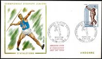 1970 - France enveloppe 1er jour n° FDC1650 - Athlétisme - Championnat d\'Europe junior