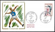 1970 - France Enveloppe 1er jour n° FDC1650 - Athlétisme - Championnat d\'Europe junior