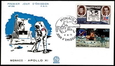 1970 - Monaco FDC n� 829/830 - Espace - Apollo 11