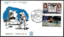1970 - Monaco FDC n° 829/830 - Espace - Apollo 11